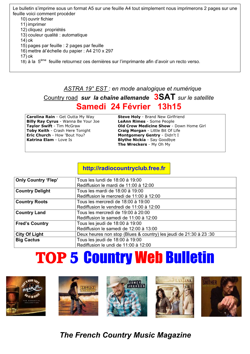 TOP5 Countrywebbulletin