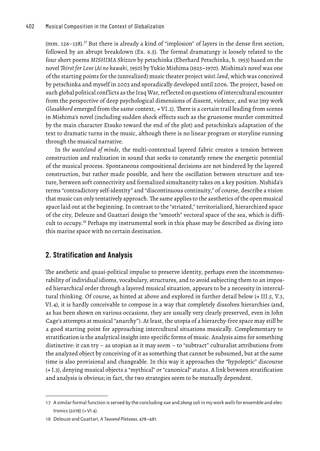 2. Stratification and Analysis