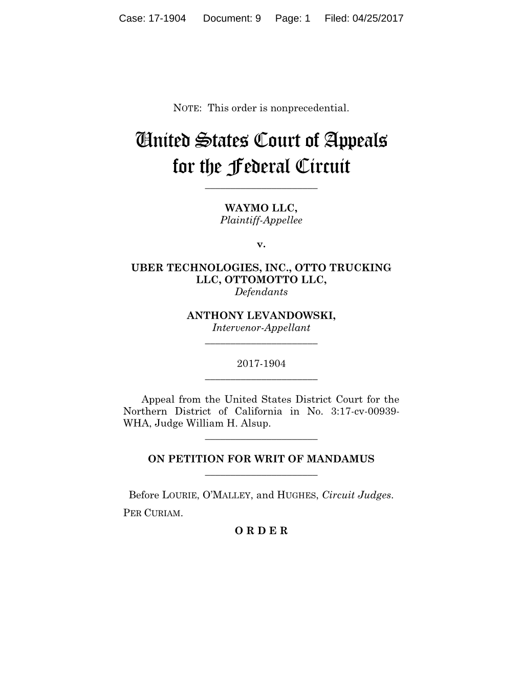 United States Court of Appeals for the Federal Circuit ______