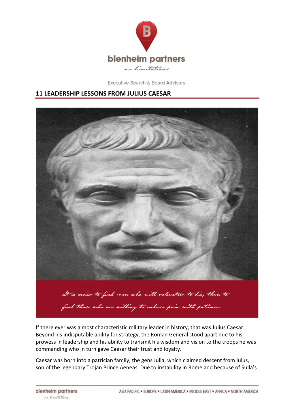 11 Leadership Lessons from Julius Caesar