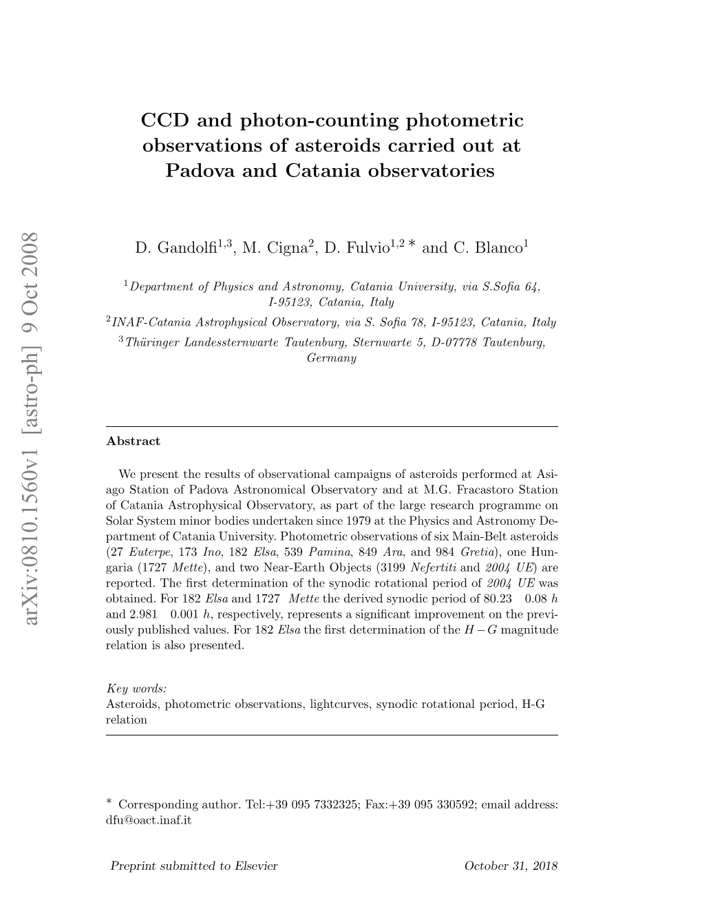 CCD and Photon-Counting Photometric Observations Of