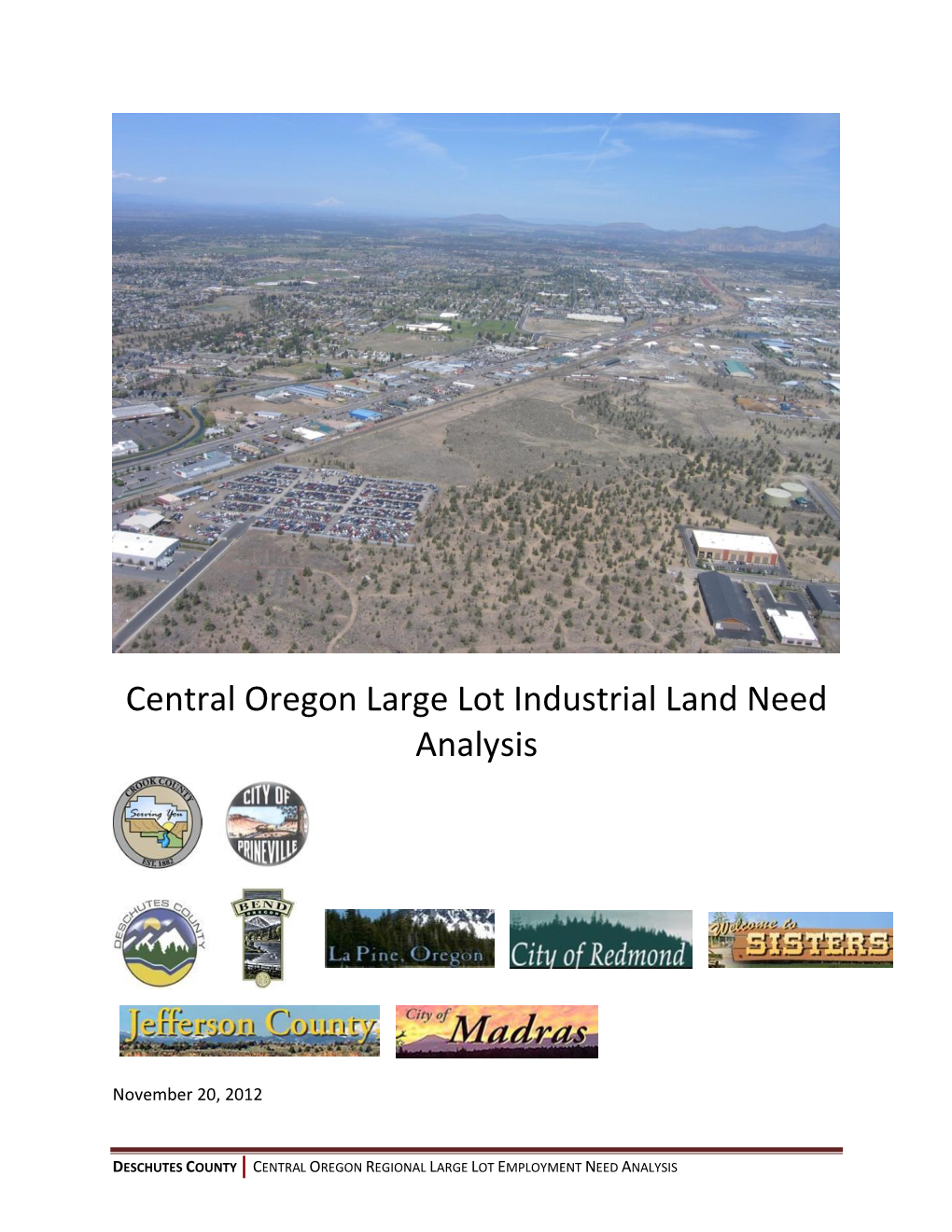 Central Oregon Large Lot Industrial Land Need Analysis