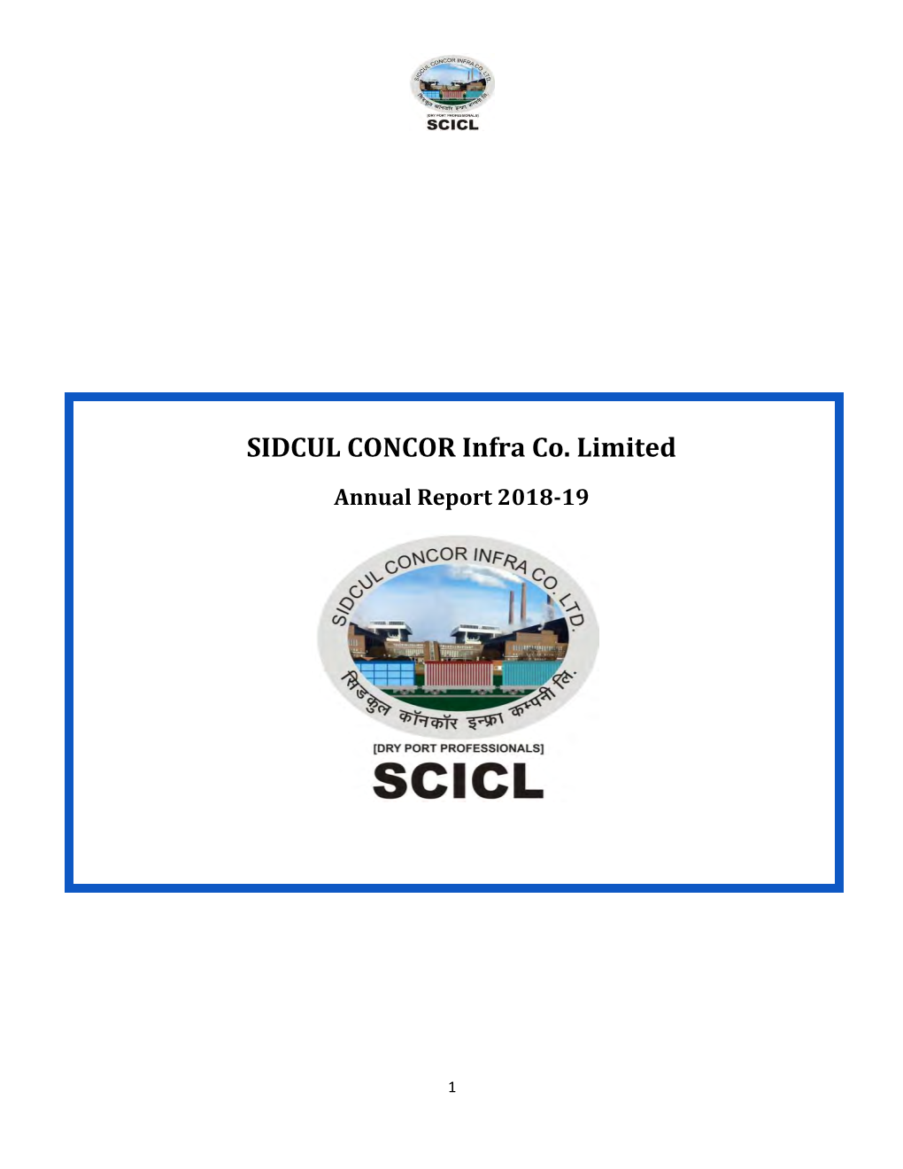 SIDCUL CONCOR Infra Co. Limited