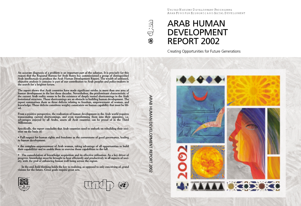 ARAB HUMAN DEVELOPMENT REPORT 2002 Creating Opportunities for Future Generations