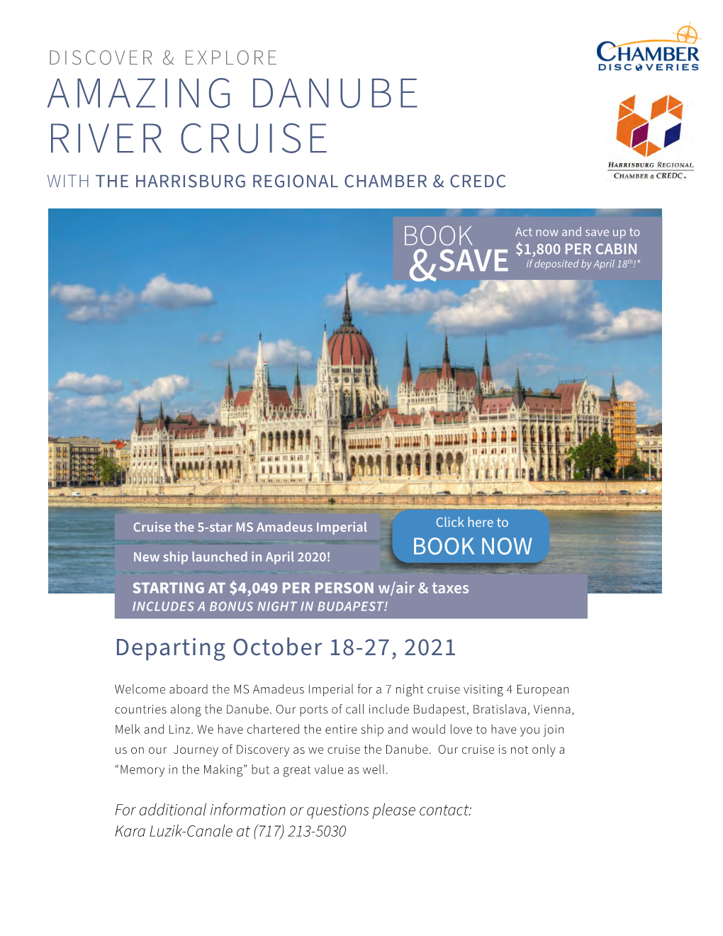 Amazing Danube River Cruise with the Harrisburg Regional Chamber & Credc
