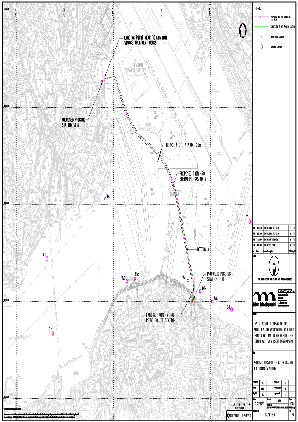 Figure 2.1 Proposed Location of Water Quality Monitoring Station