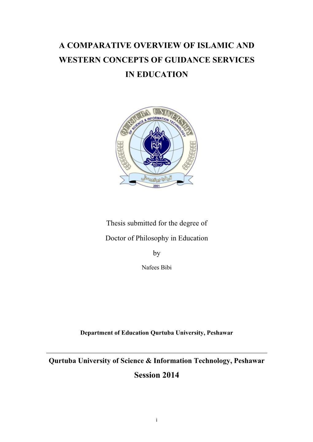 A Comparative Overview of Islamic and Western Concepts of Guidance Services in Education
