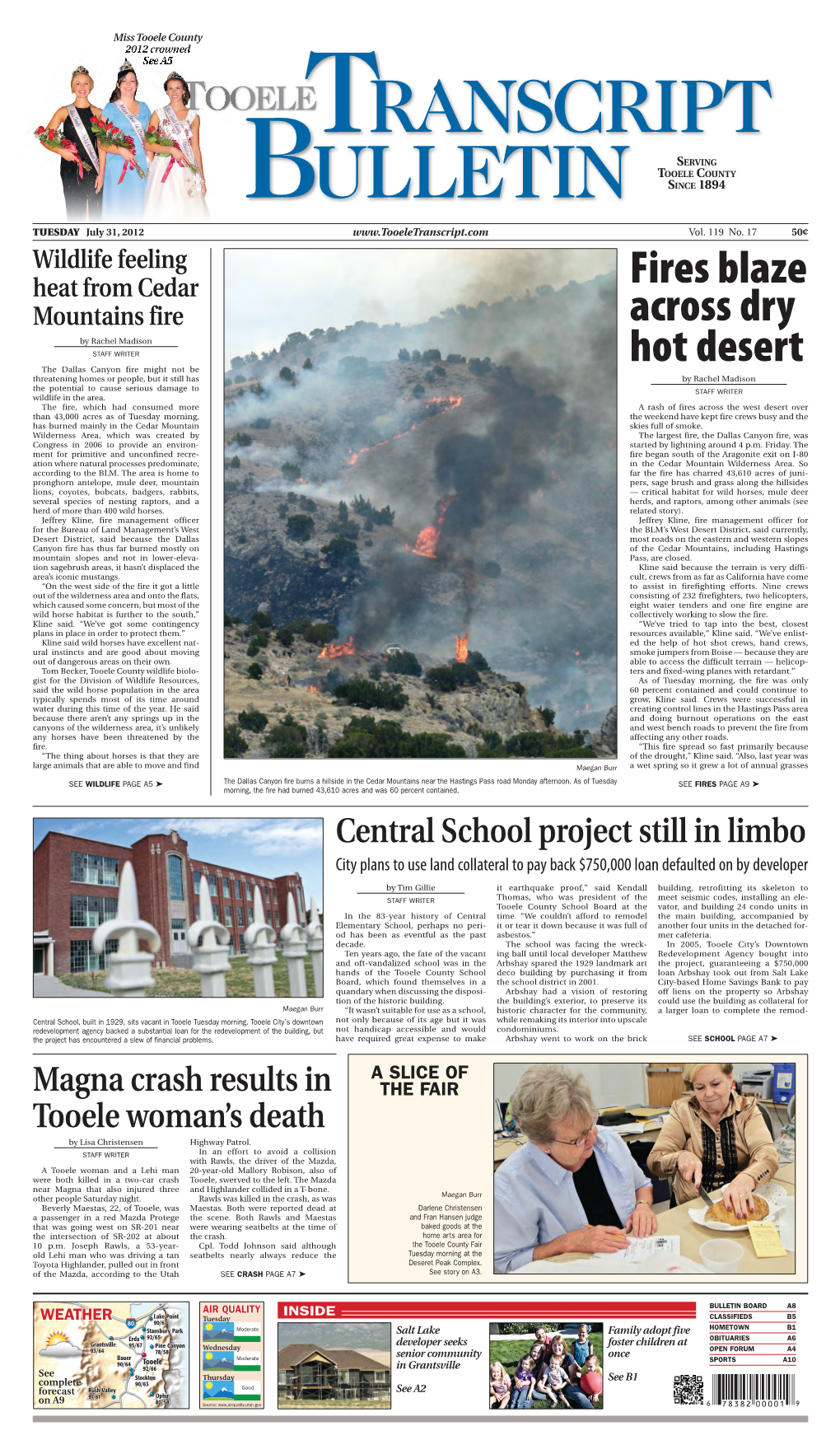 Fires Blaze Across Dry Hot Desert