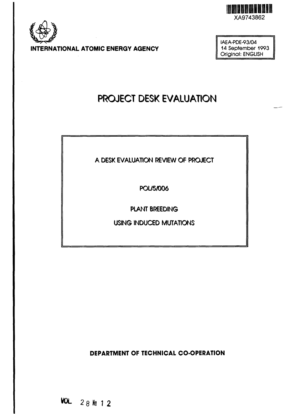Project Desk Evaluation