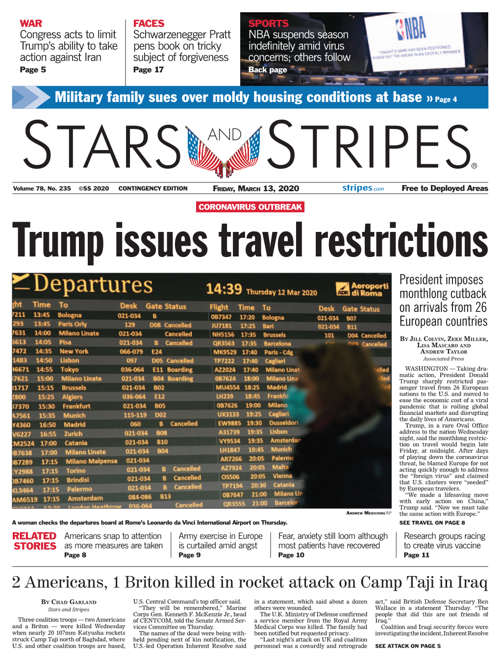 Trump Issues Travel Restrictions