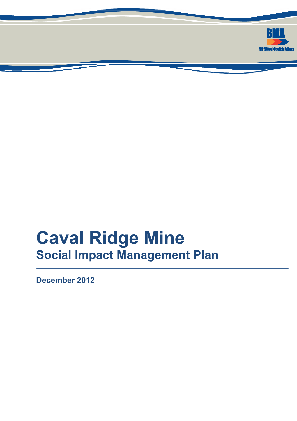 Caval Ridge Mine Social Impact Management Plan