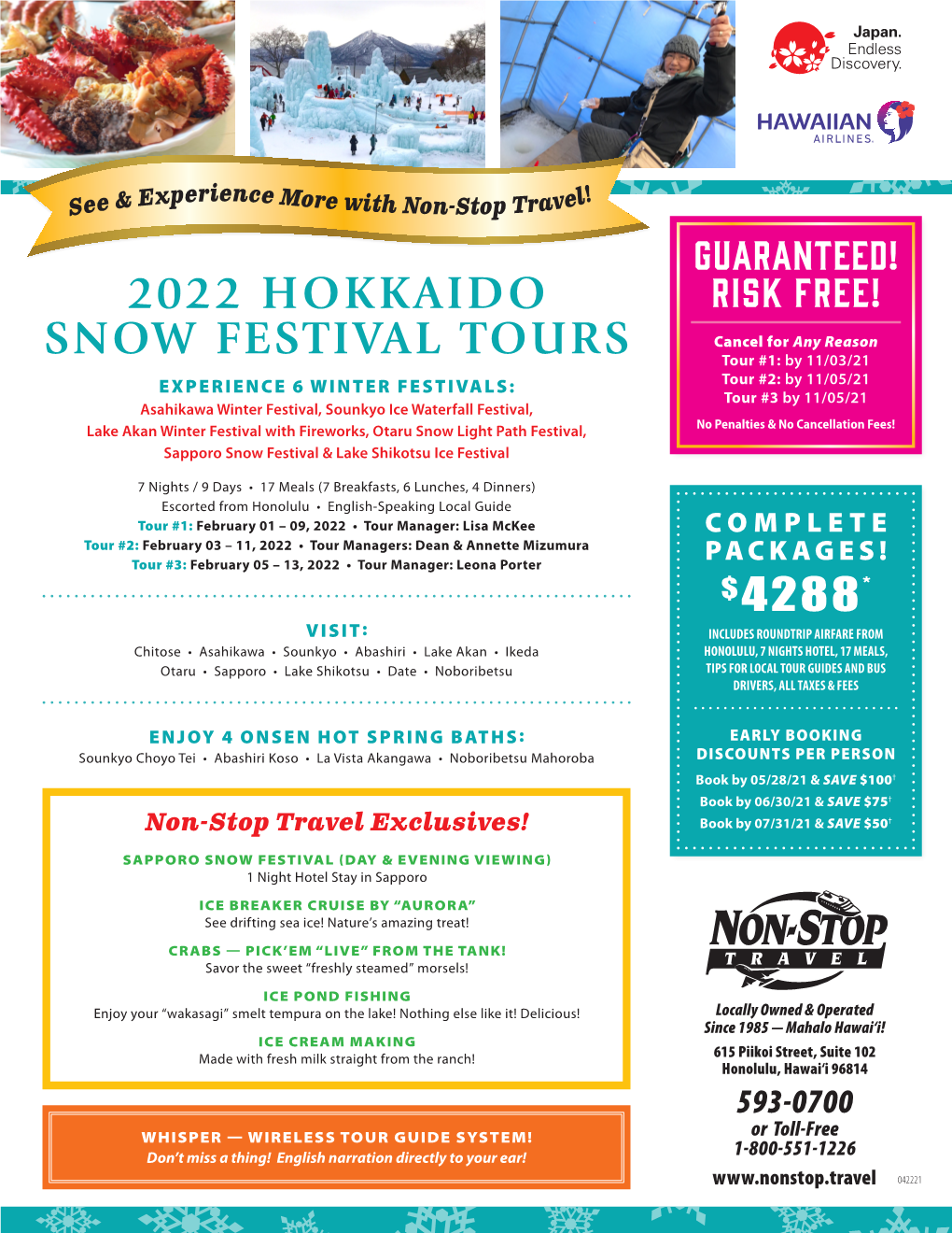 2022 Hokkaido Snow Festival Tours