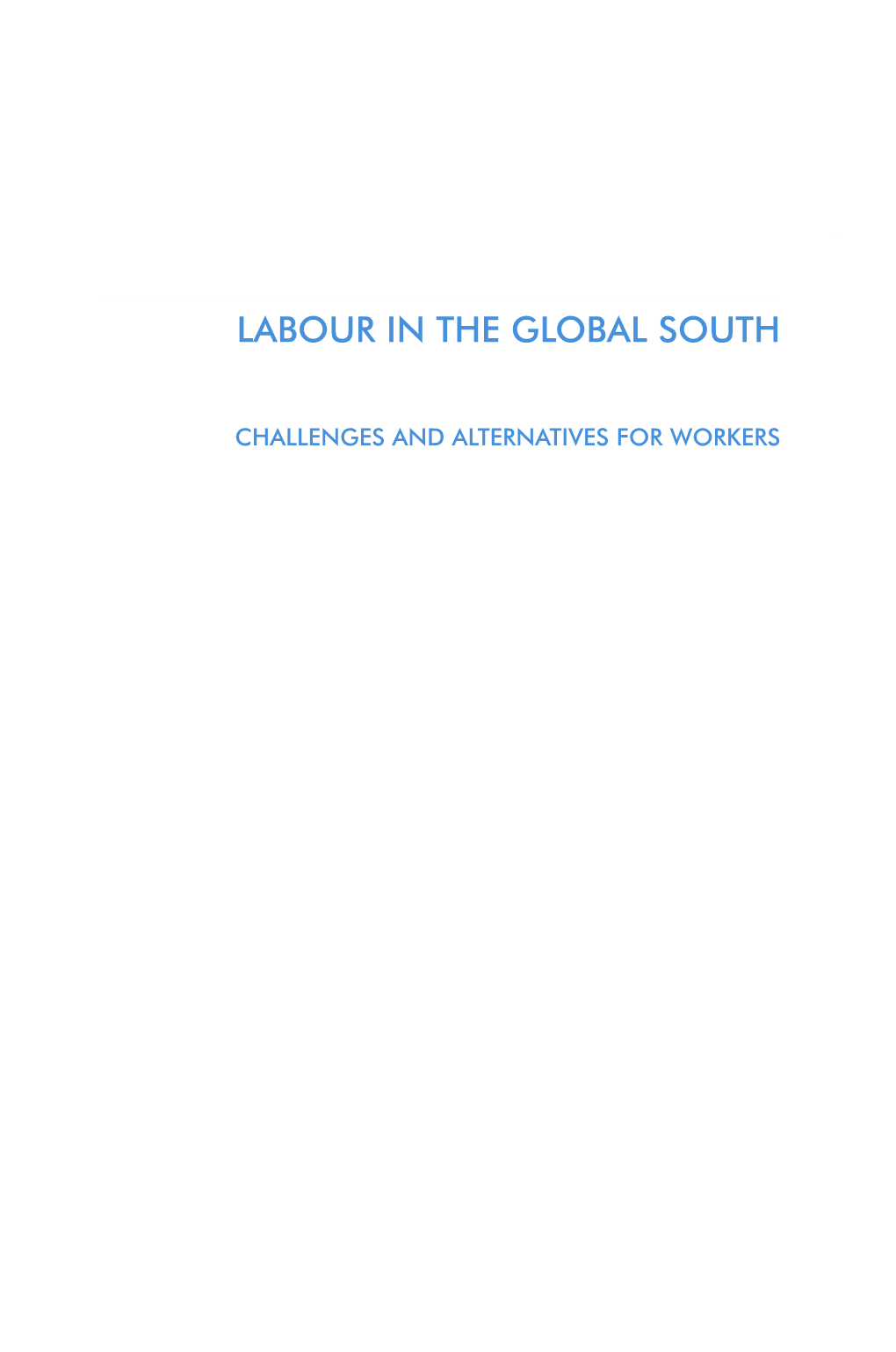 Labour in the Global South