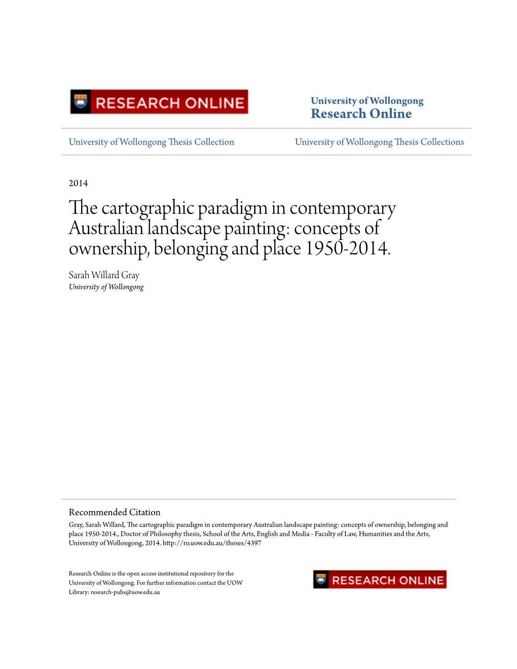 The Cartographic Paradigm in Contemporary