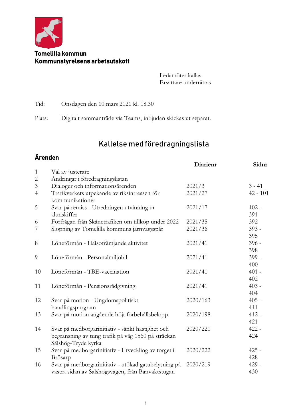 2021-03-10 Kommunstyrelsens Arbetsutskott.Pdf