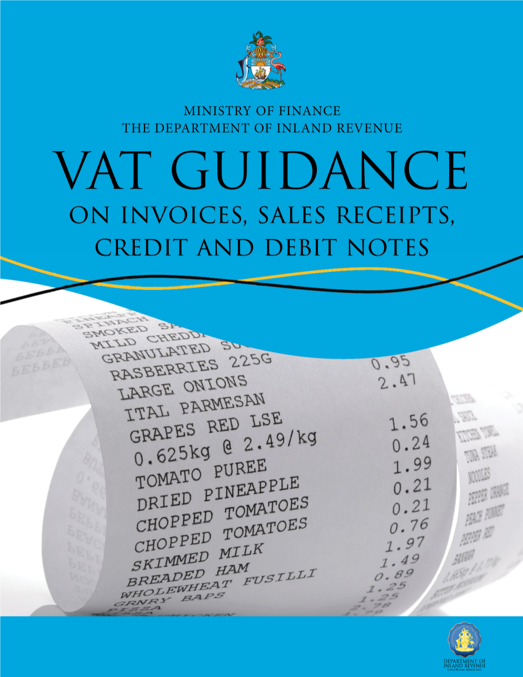 VAT Guidance on Invoices, Sales Receipts, Credit Notes and Debit