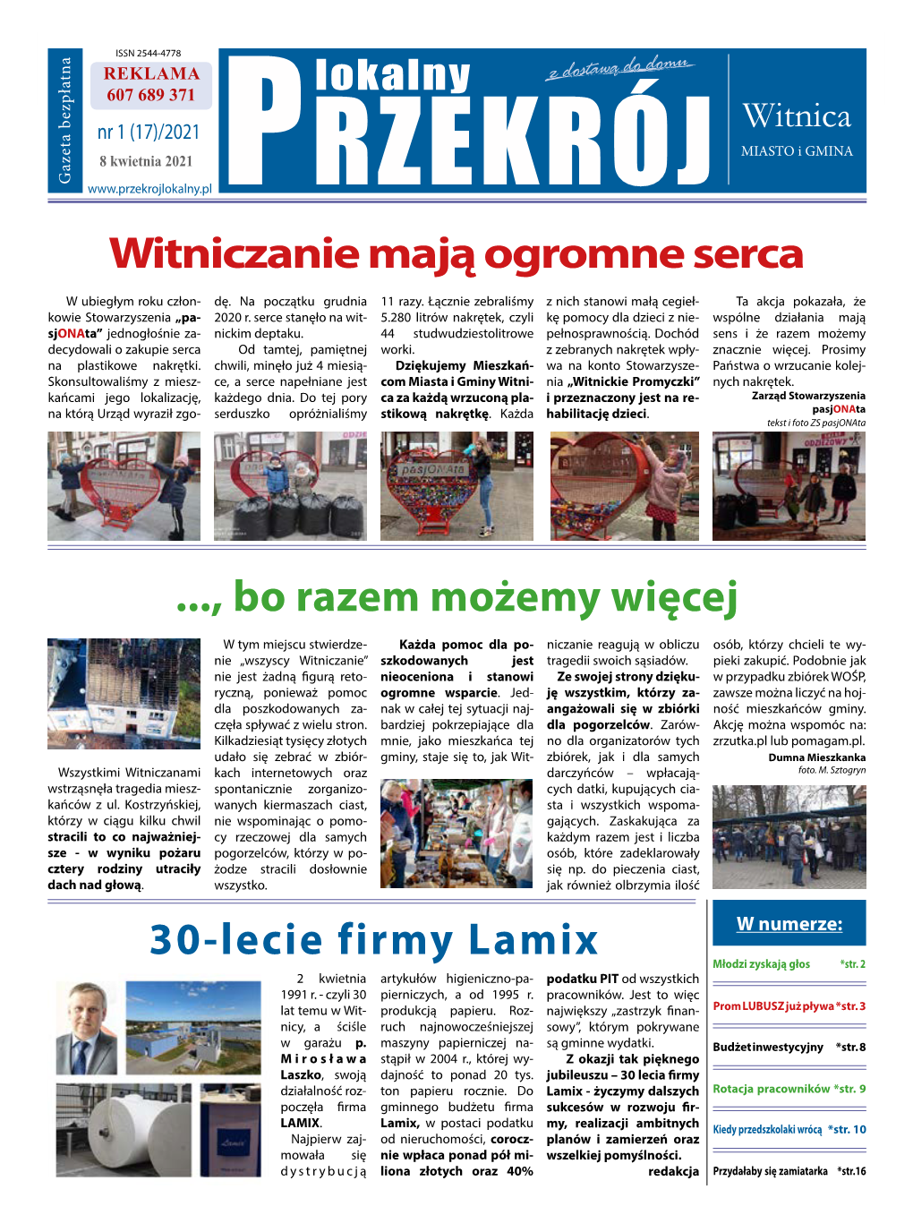 Witniczanie Mają Ogromne Serca 30-Lecie Firmy Lamix ..., Bo Razem