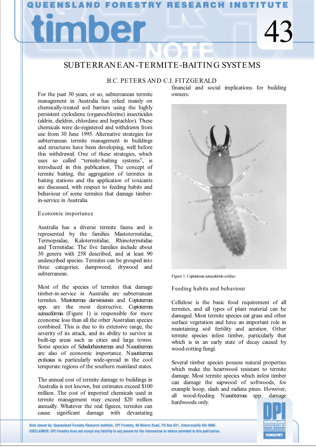 Subterranean-Termite-Baiting Systems