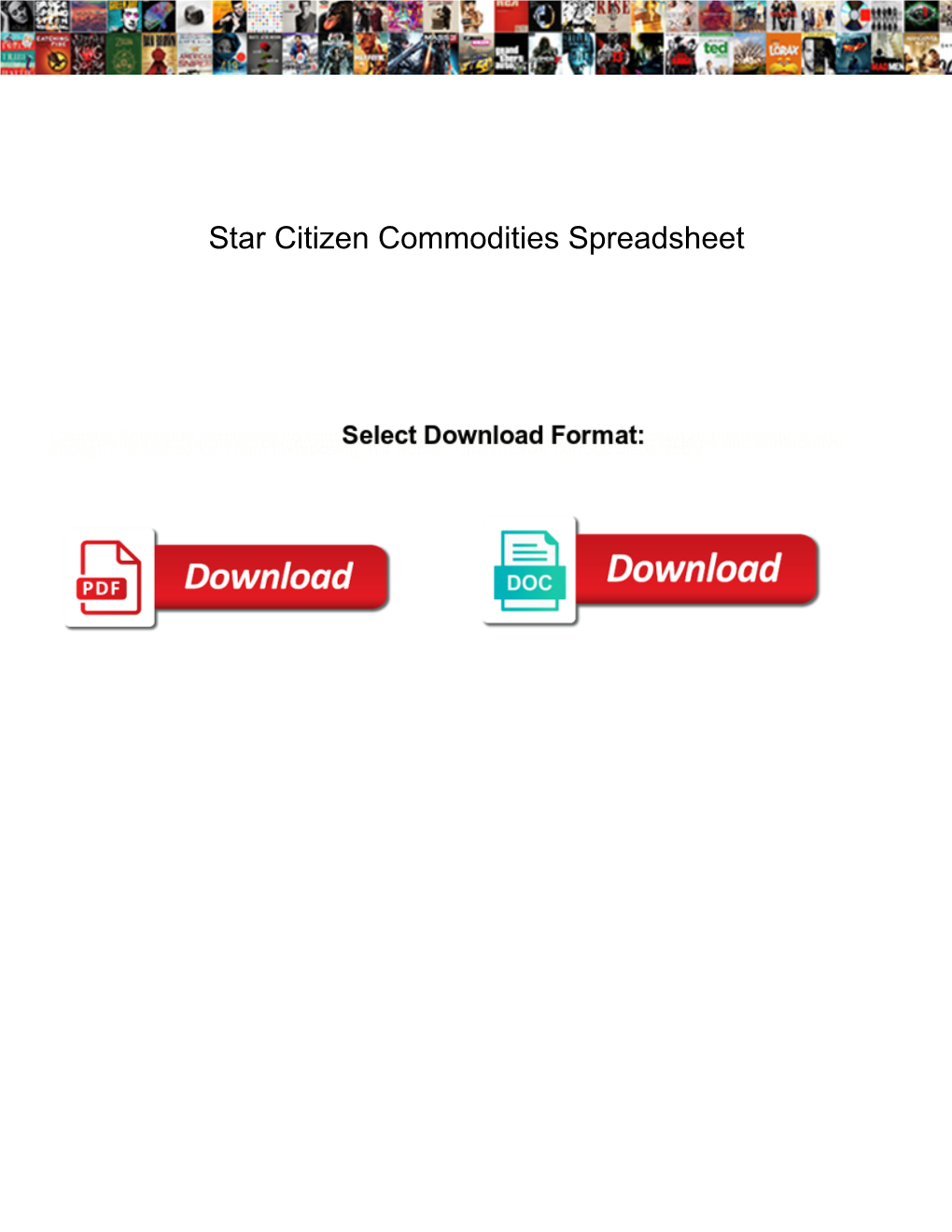 Star Citizen Commodities Spreadsheet