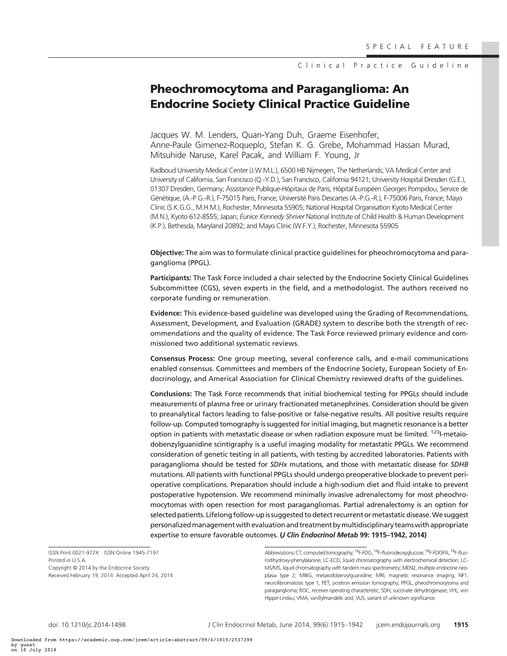 An Endocrine Society Clinical Practice Guideline