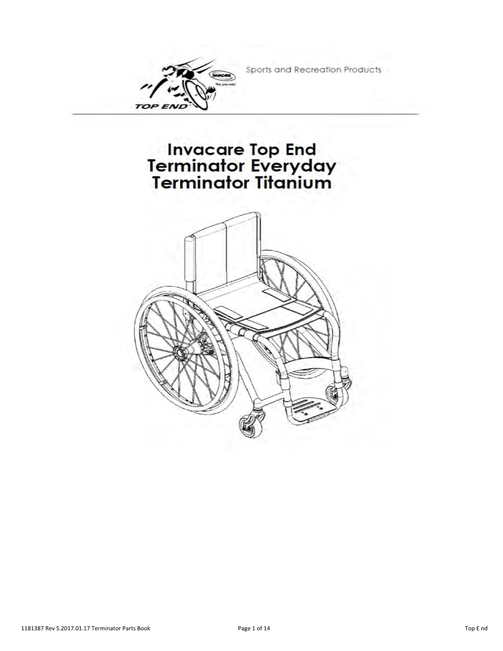 1181387 Rev S.2017.01.17 Terminator Parts Book Page 1 of 14
