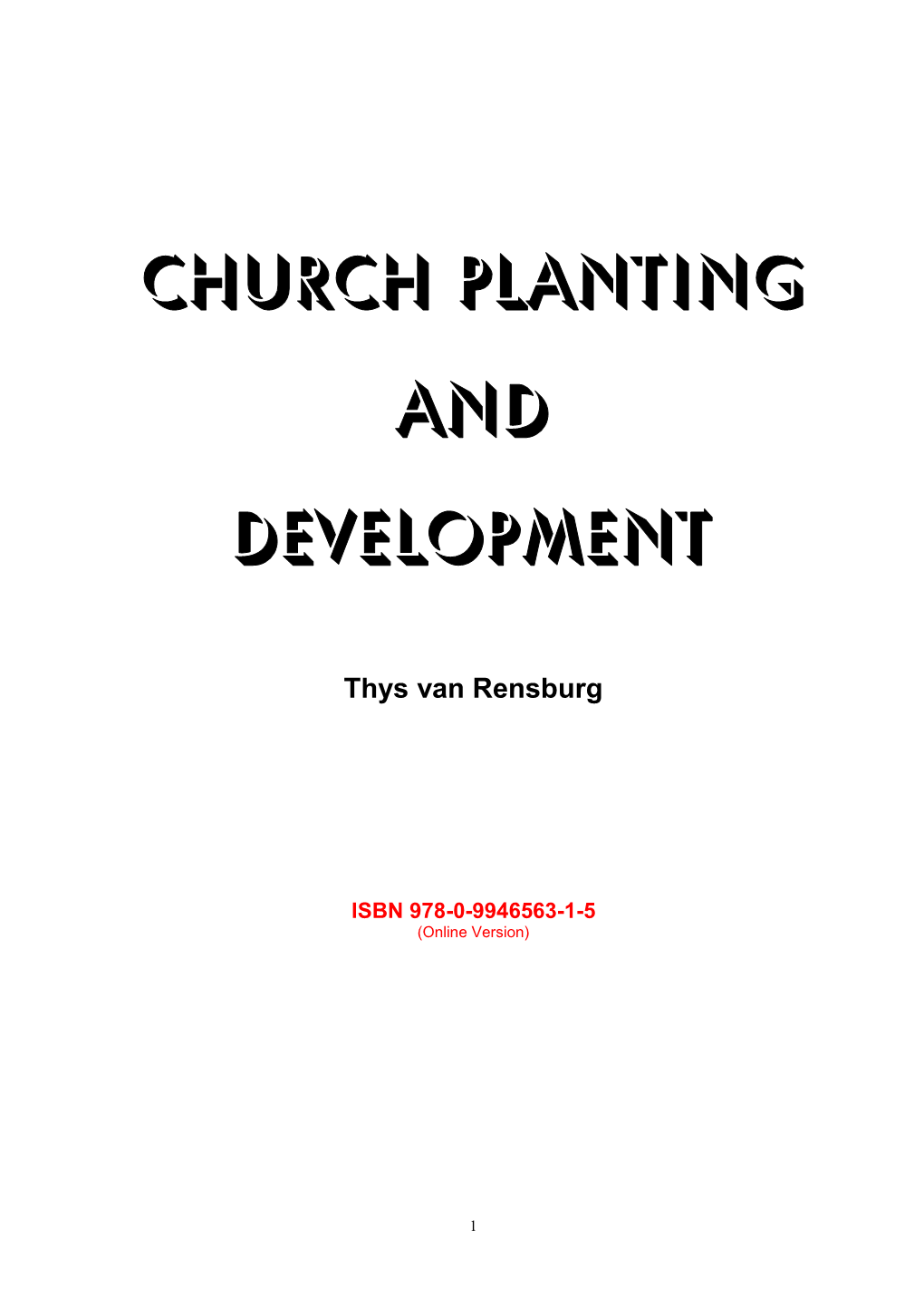 Church Planting and Development