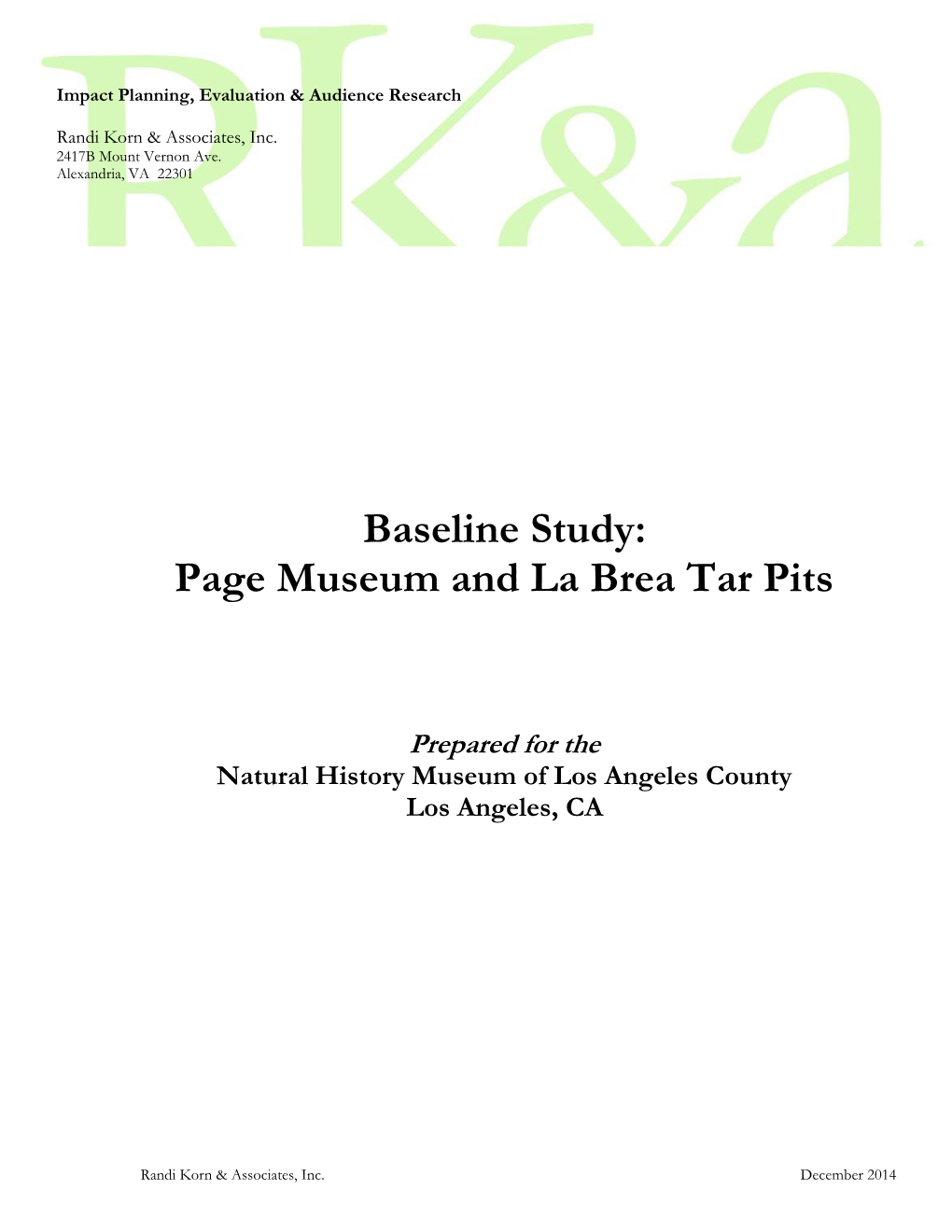 Page Museum and La Brea Tar Pits