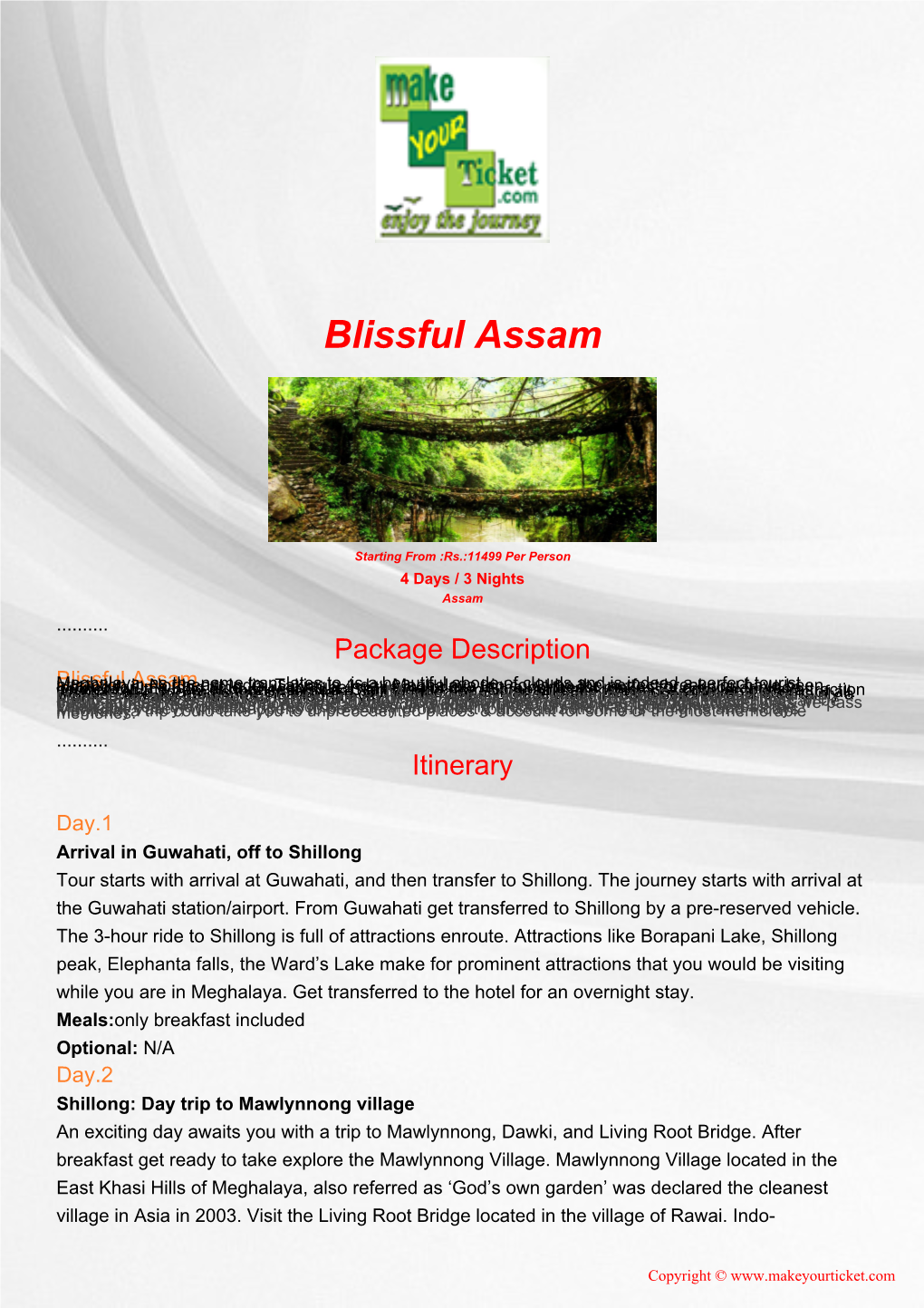 Blissful Assam