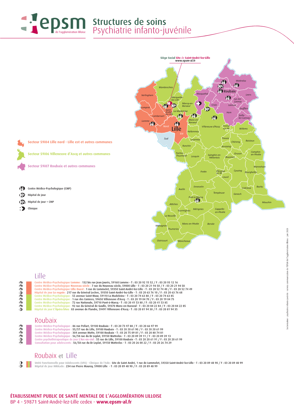 Structures De Soins Psychiatrie Infanto-Juvénile