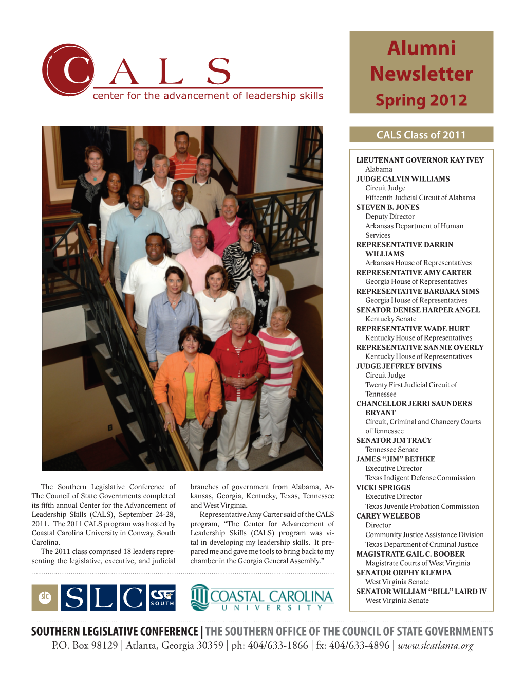 Alumni Newsletter Spring 2012
