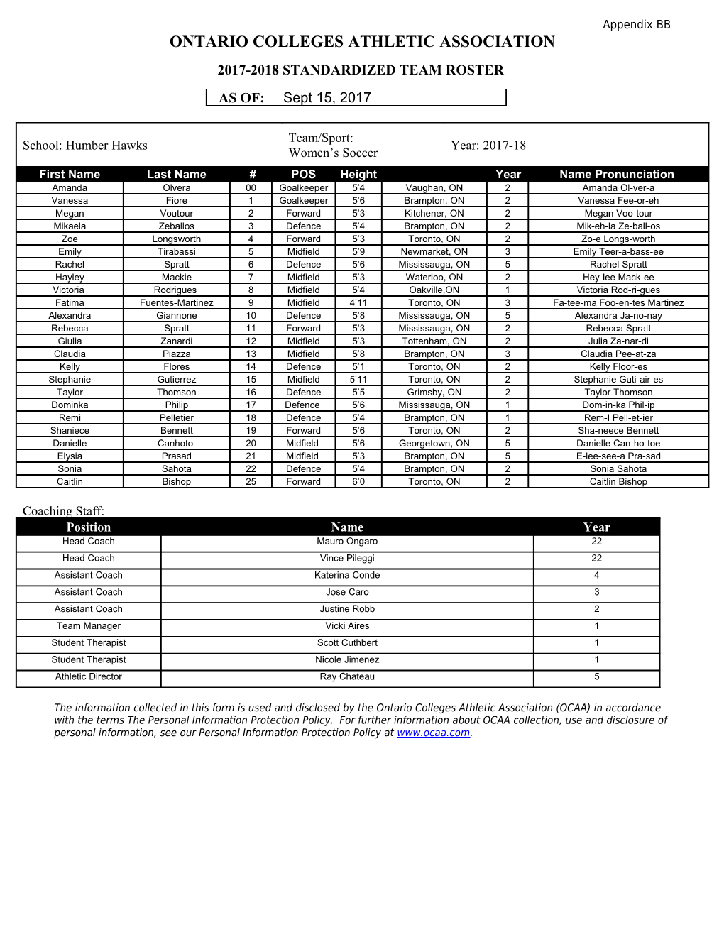 Ontario Colleges Athletic Association s1