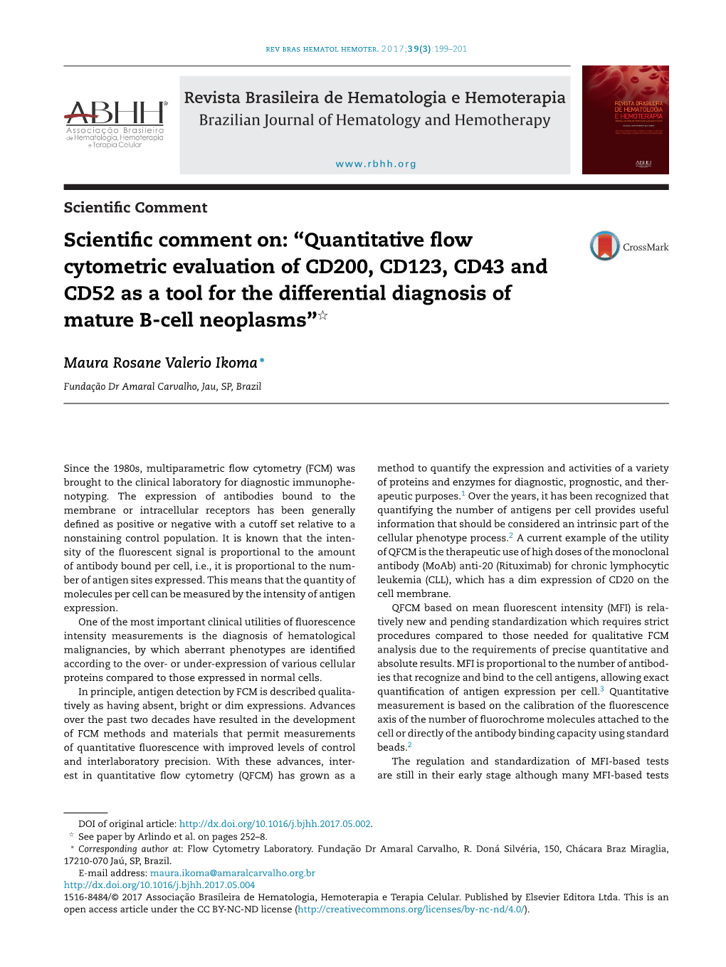 Quantitative Flow Cytometric Evaluation of CD200, CD123, CD43