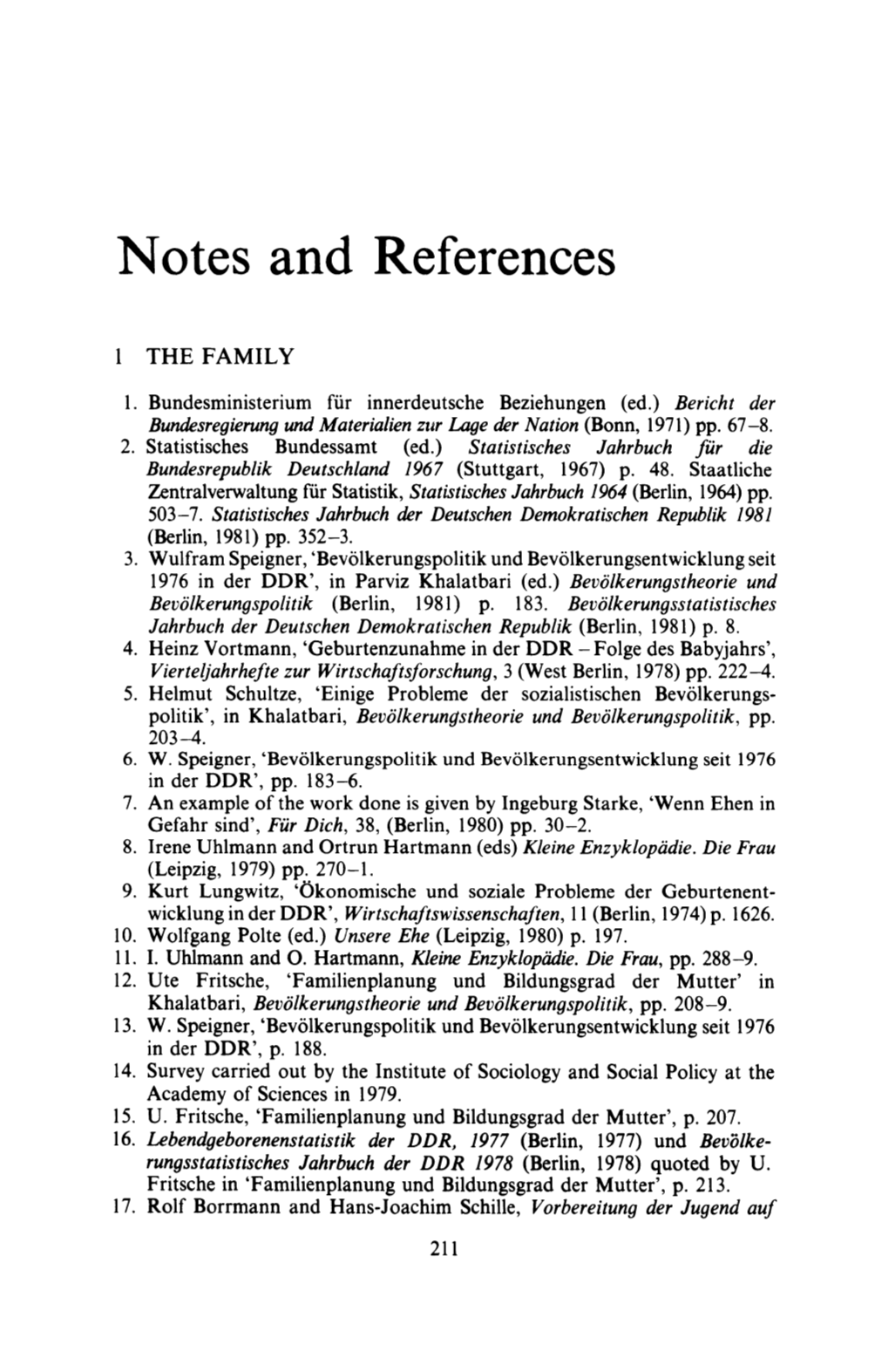 Notes and References