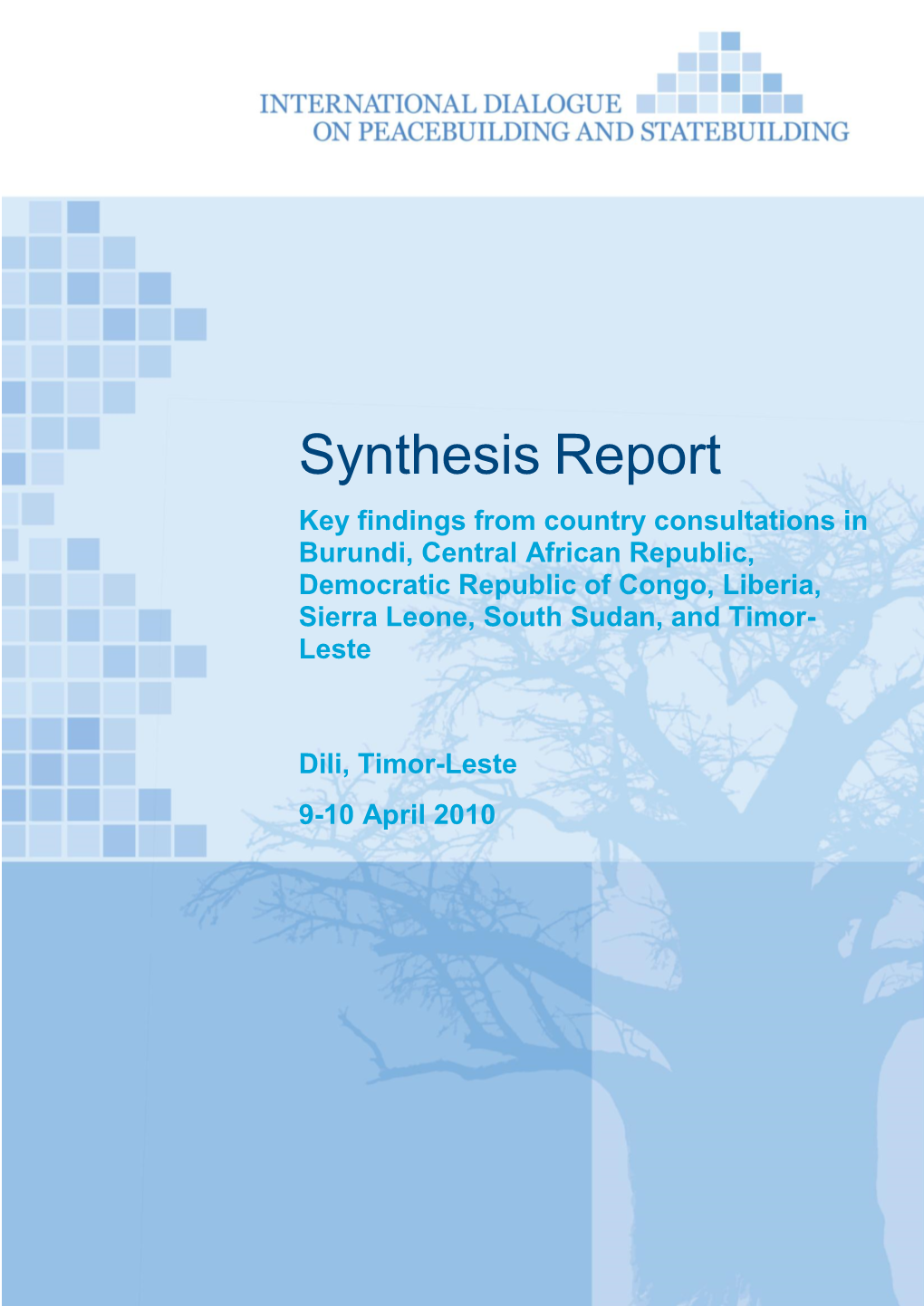 Synthesis Report