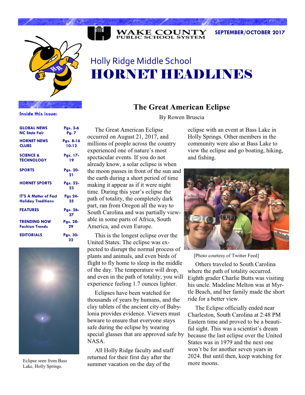 Hornet Headlines