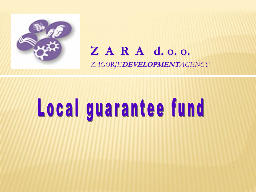 Lokalni Garantni Fond (Lgf)