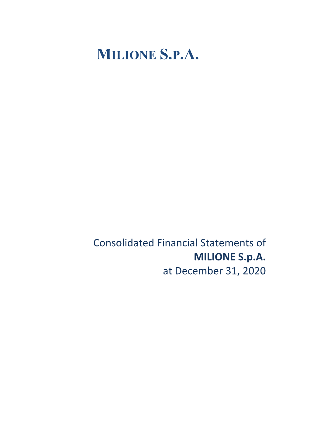Milione Group Consolidated Operational Overview