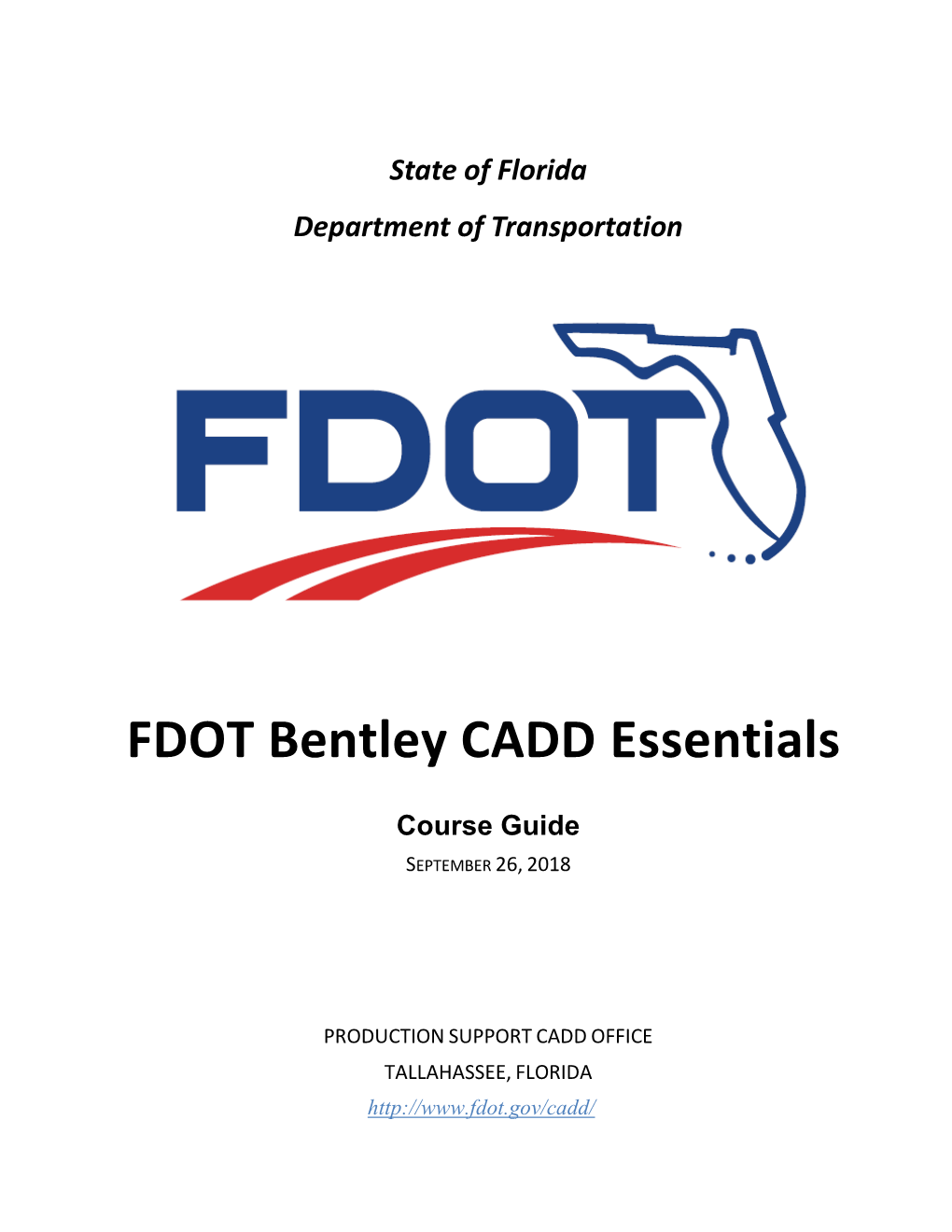 FDOT Bentley CADD Essentials