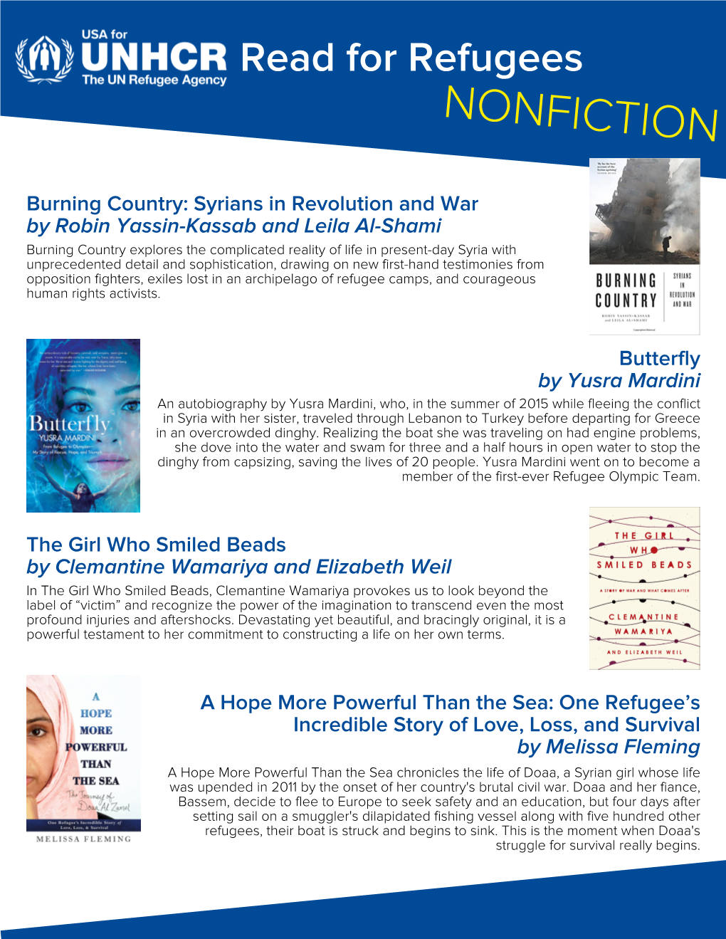 Read for Refugees NONFICTION