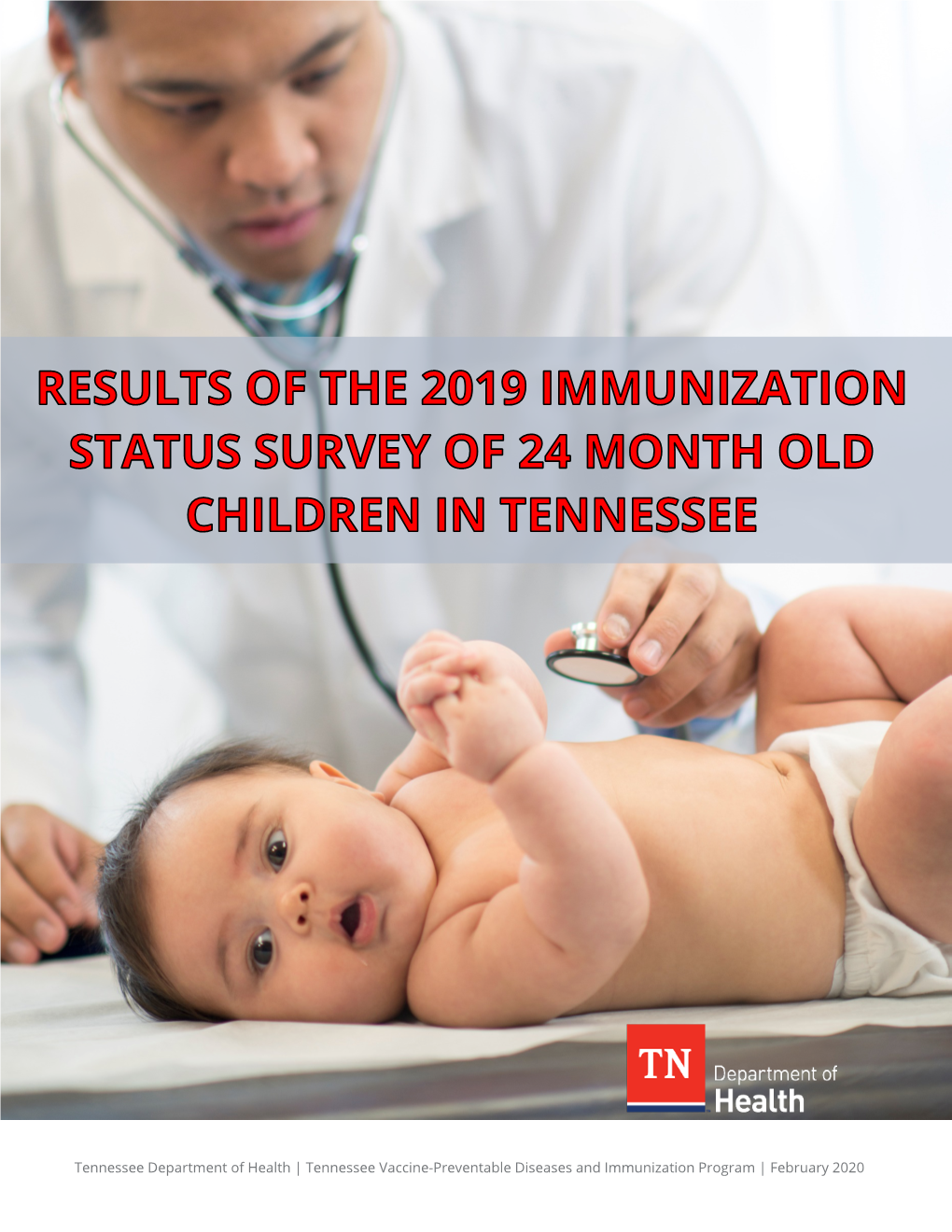 Tennessee Vaccine-Preventable Diseases and Immunization Program | February 2020 24 MONTH OLD SURVEY – 2019