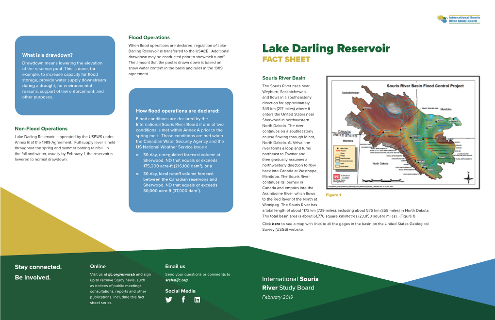 Lake Darling Reservoir Is Transferred to the USACE