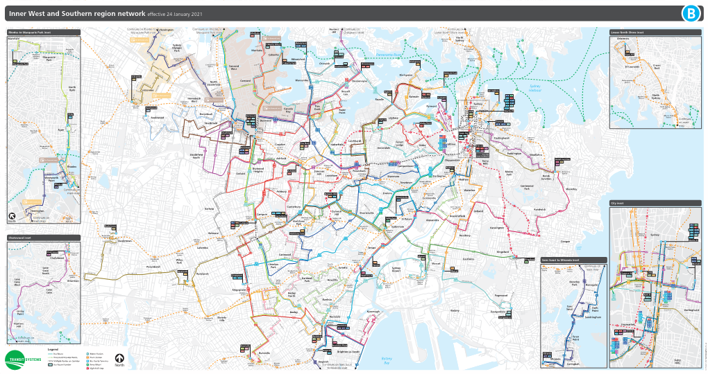 Inner West and Southern Region Network Effective 24 January 2021