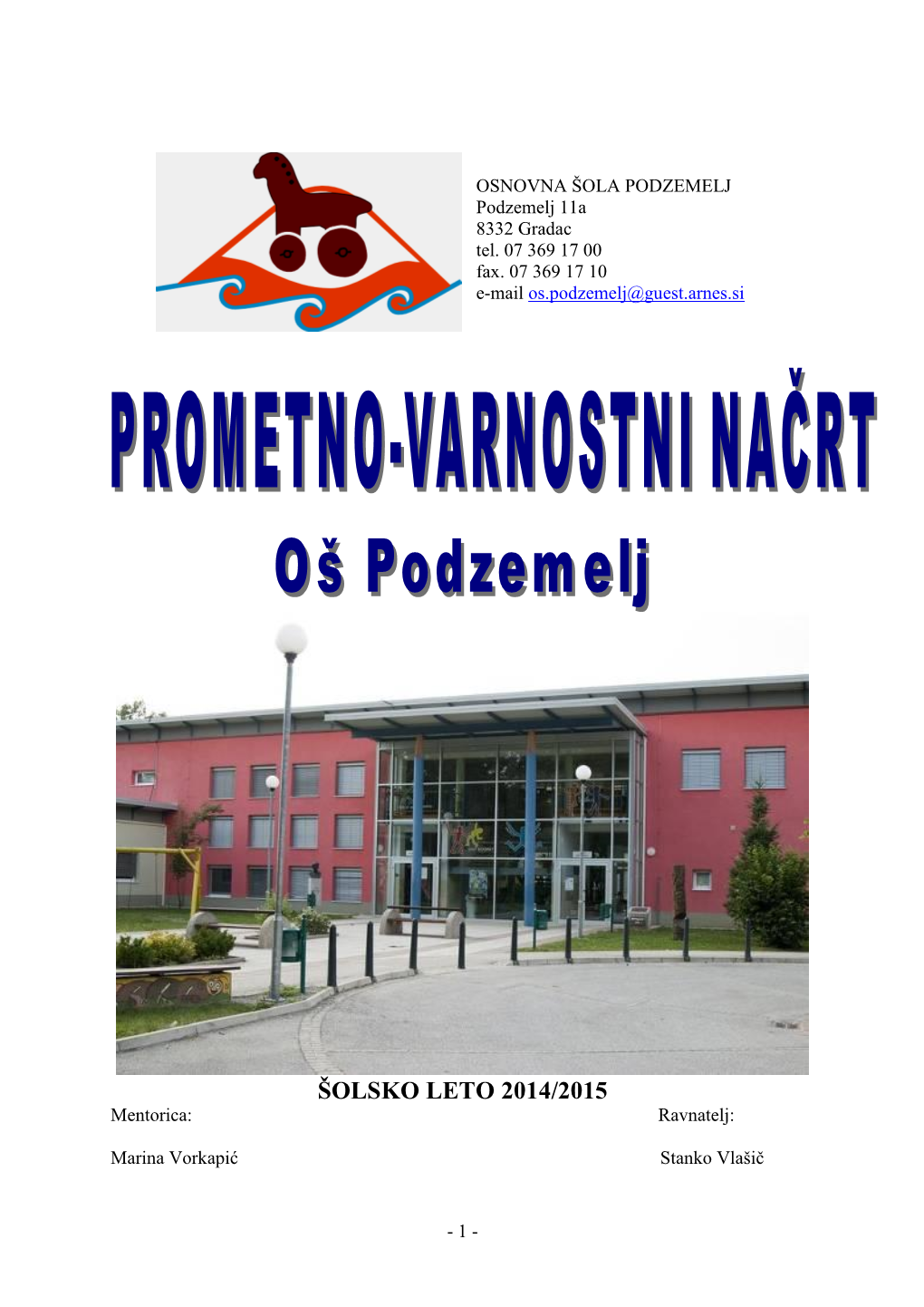 Prometno Varnostni Načrt