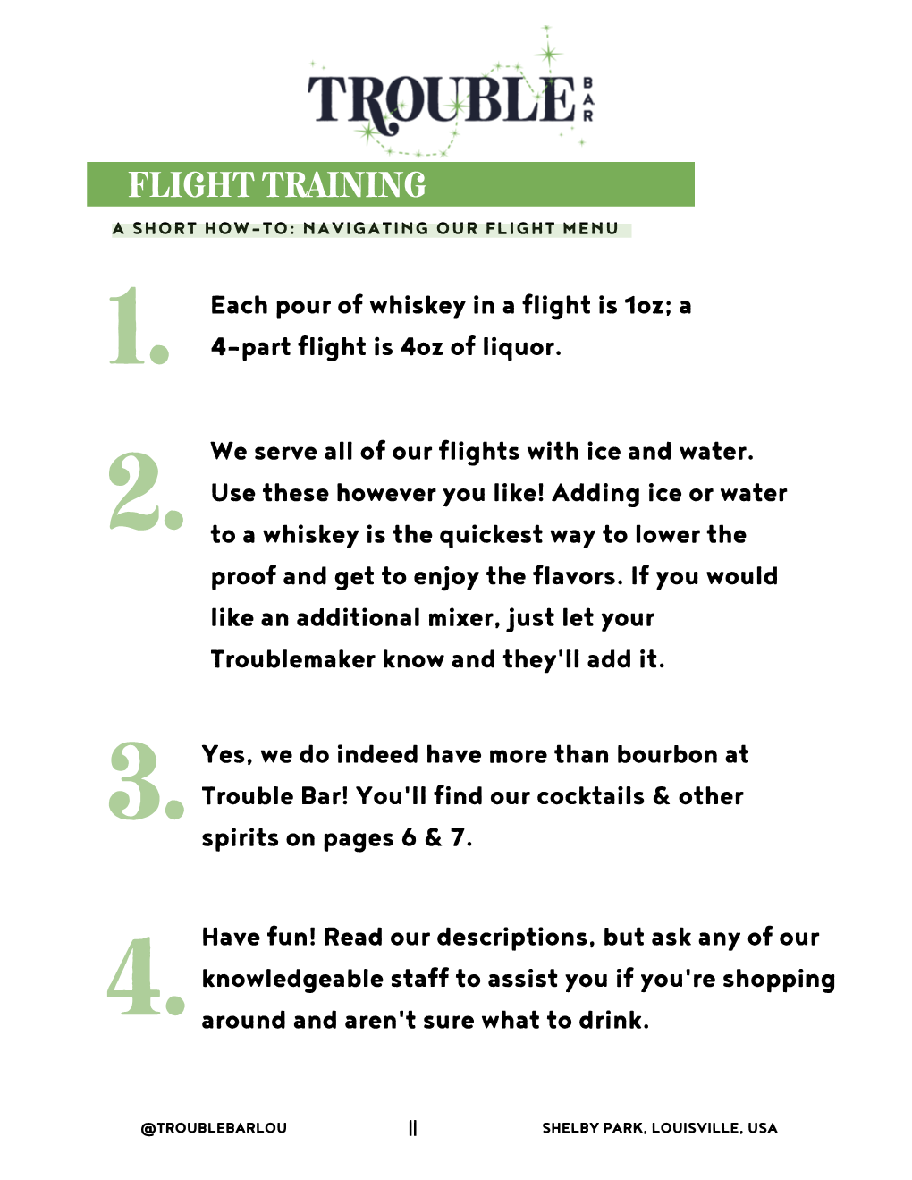 Flight Training a Short How-To: Navigating Our Flight Menu