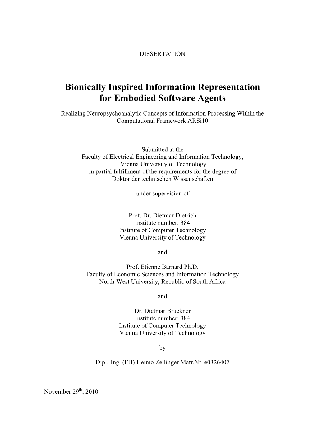 (Pdf), 2011: Bionically Inspired Information Representation For
