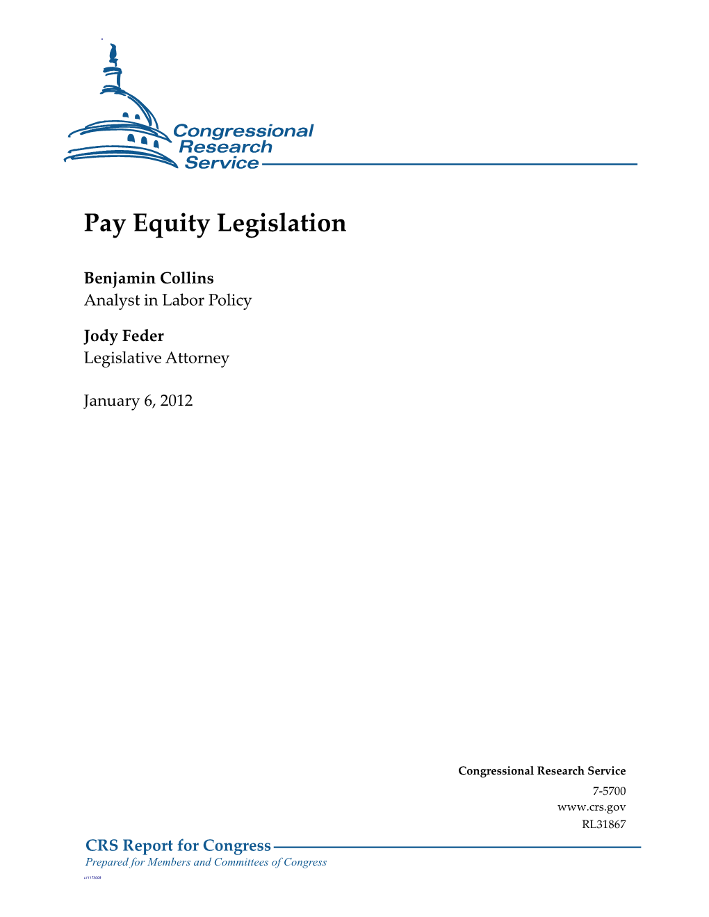 Pay Equity Legislation