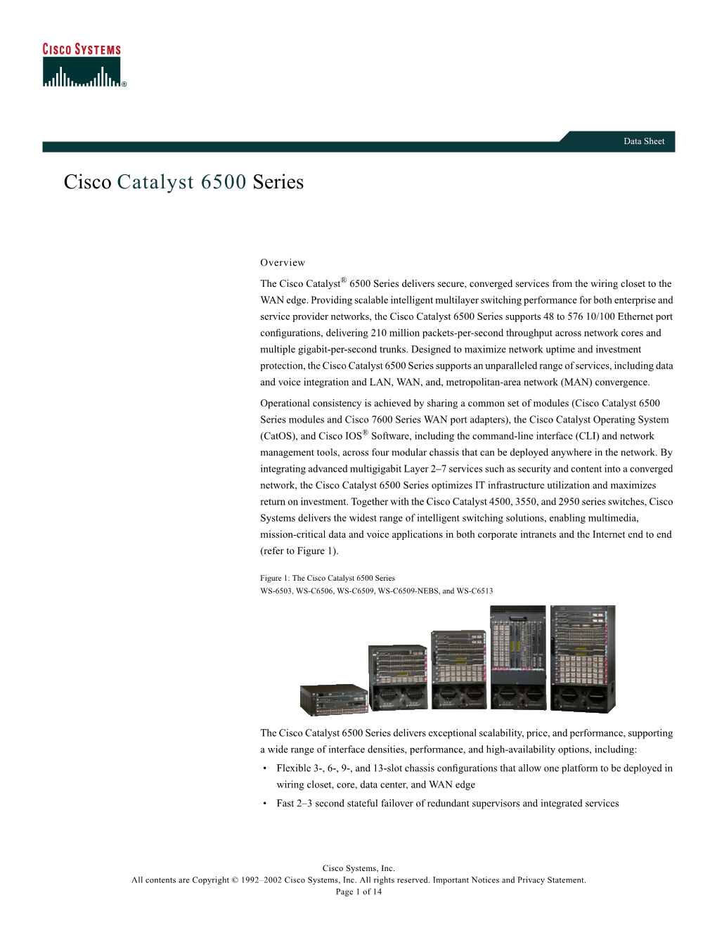 Cisco Catalyst 6500 Series