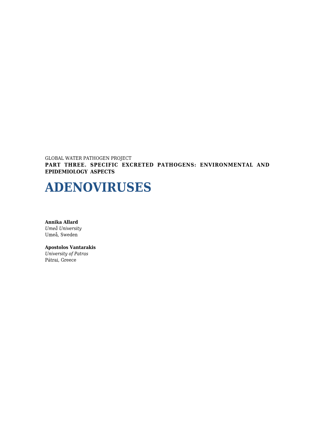 Adenoviruses