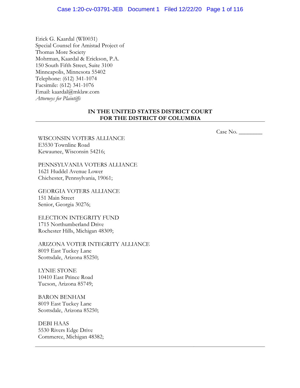 Case 1:20-Cv-03791-JEB Document 1 Filed 12/22/20 Page 1 of 116