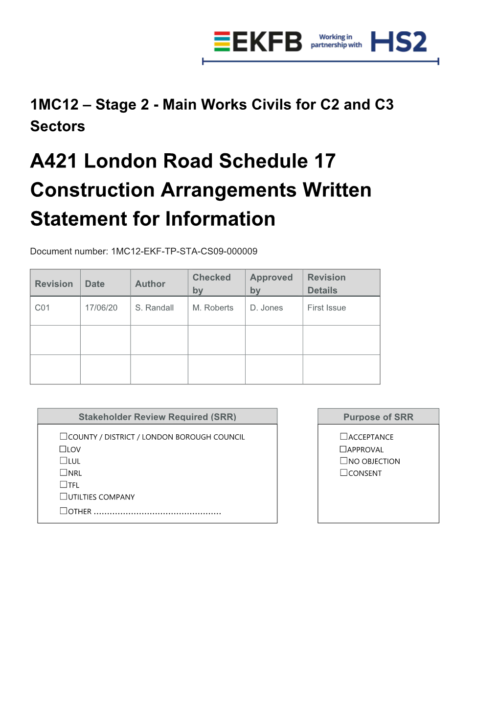 A421 London Road Construction Arrangements